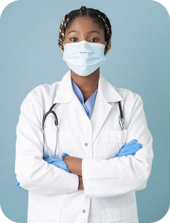 Dr. Ndlovu in professional attire